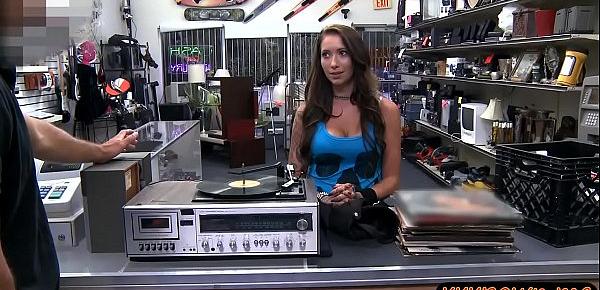  Busty babe pounded by nasty pawn keeper at the pawnshop